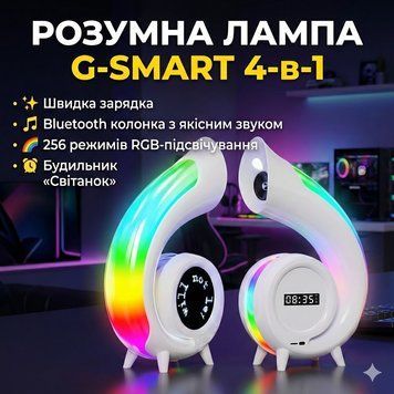 Багатофункціональна Bluetooth-колонка з LED-дисплеєм, будильником, годинником і RGB-підсвіткою Abyss G69 Pro Lyrics G69PR фото