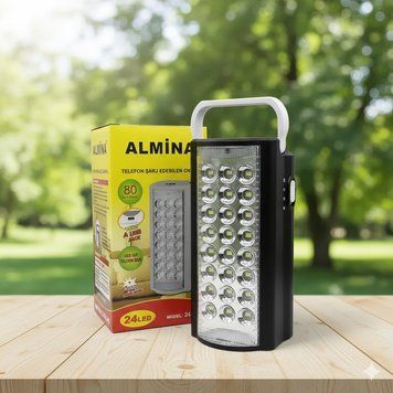 Ліхтар Лампа Almina Переносний Світлодіодний LED з Повербанком ALM24 фото