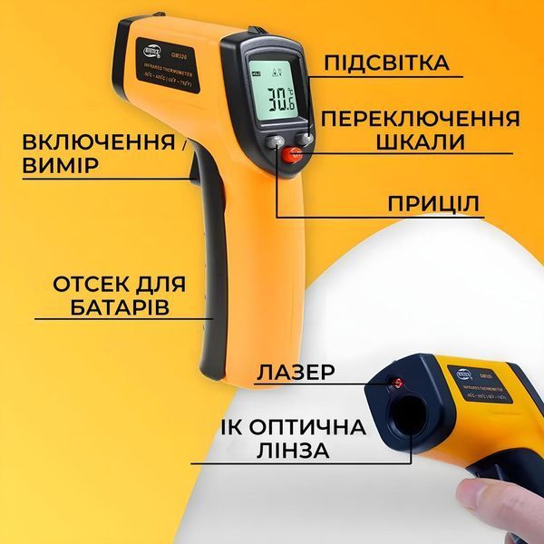 Пирометр Benetech GM320 100000906 фото