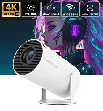 Мультимедійний портативний мініпроєктор Magcubic HY300 Android 12 З підтримкою Wi-Fi Bluetooth 4K UHD HY300 фото