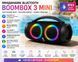 Бездротова Bluetooth колонка з LED підсвічуванням Boombox 3 Mini RGB B11 RGBB11 фото 2